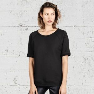 Anthropologie Everlane Short Sleeve Sweatshirt Top